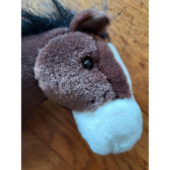 Gund Dale Clydesdale Brown White Horse Pony Plush Stuffed Animal Toy 11" soft - Picture 3 of 5